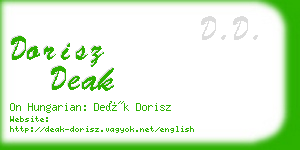 dorisz deak business card